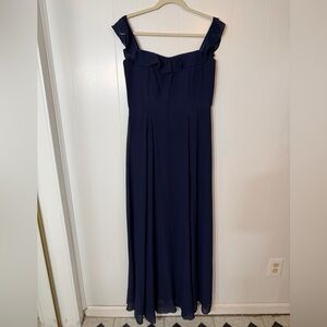 BHLDN Strapless or off-the-shoulder Navy Dress
